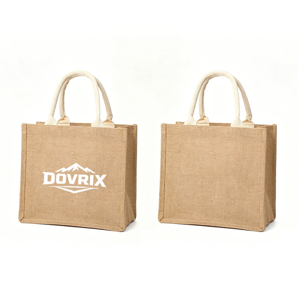 Burlap Shopping Tote Bag