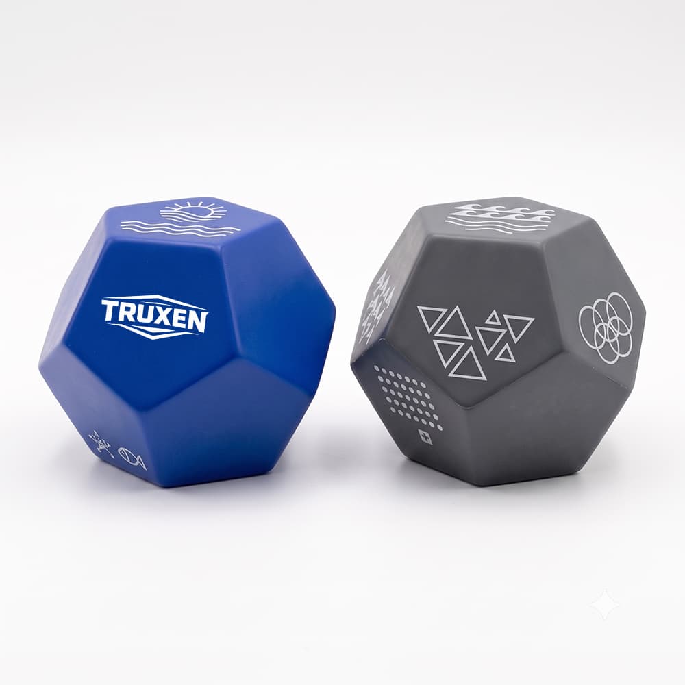 Soft Foam Polyhedron Stress Dice