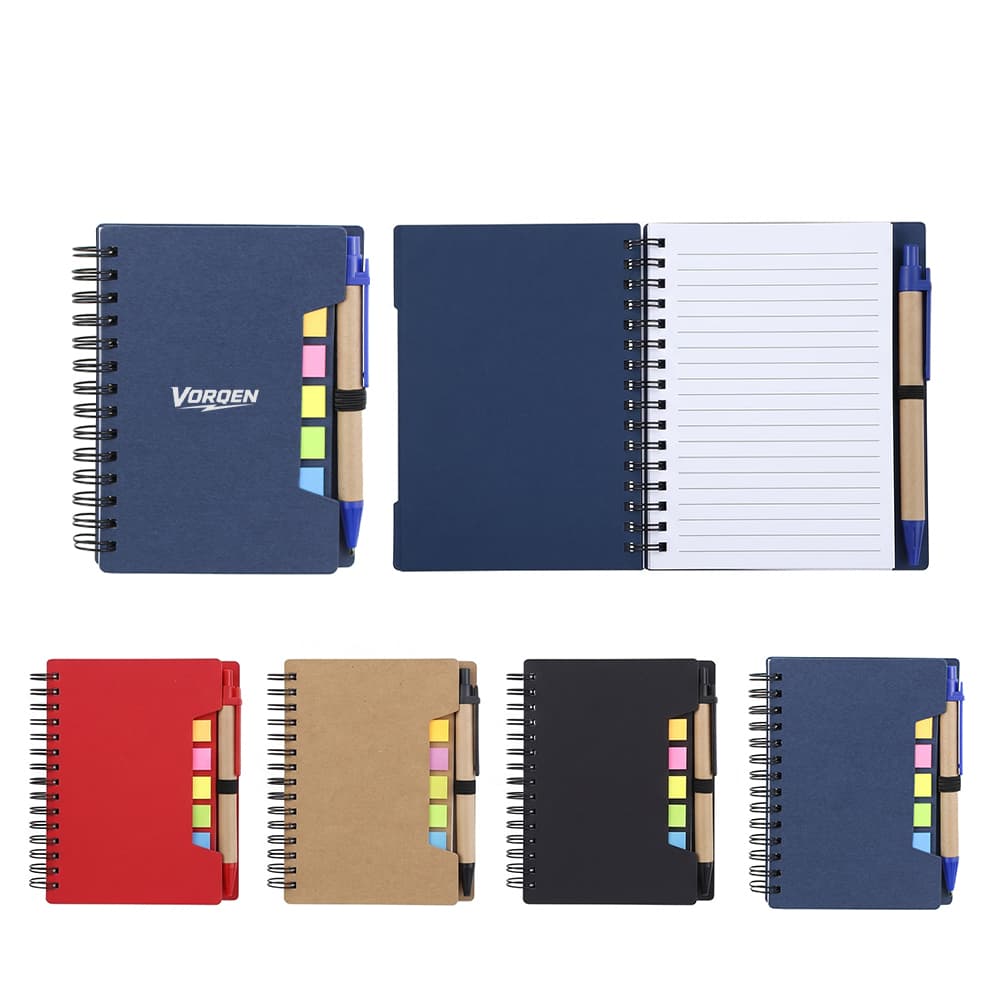 Recycled Journal w/ Notes & Flags