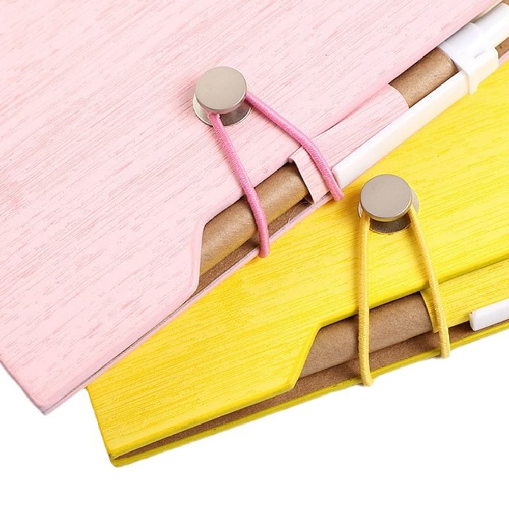 Timber Pattern Notebook w/ Memo Pen Flags gallery 3