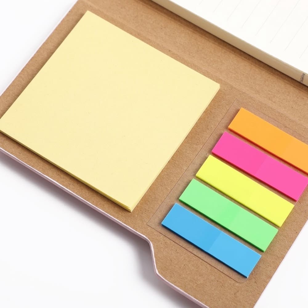 Timber Pattern Notebook w/ Memo Pen Flags gallery 4