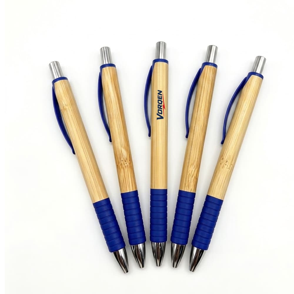 Bamboo Barrel Retractable Ballpoint Pen gallery 1