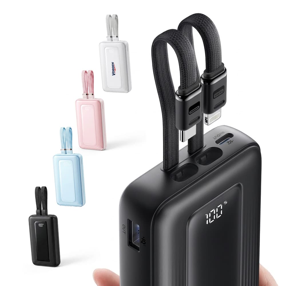 10000mAh Power Bank w/ USB-C Cables gallery 6