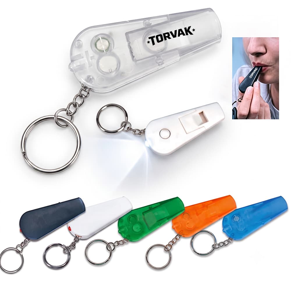 Key Chain Whistle w/ LED Light