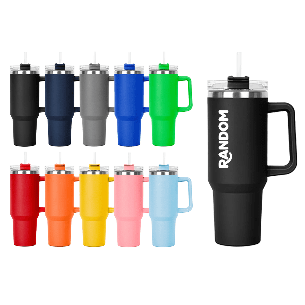 40 oz Insulated Mug w/ Twist-Seal Straw Lid